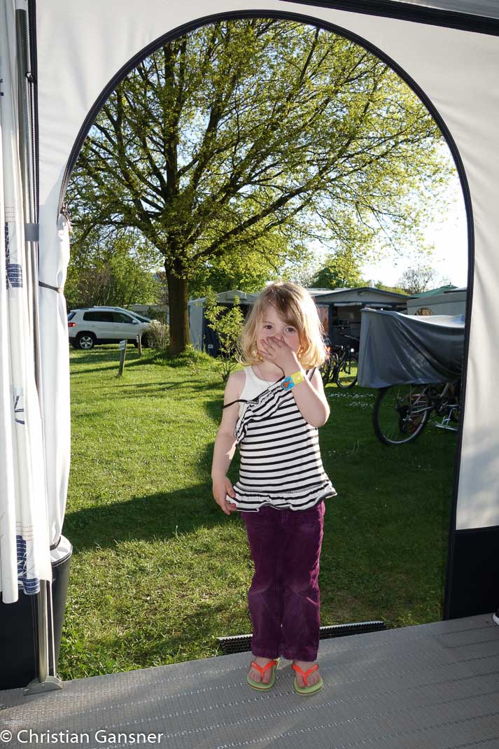 Ausblick vom Wohnwagen  