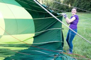 Ballonhülle füllen