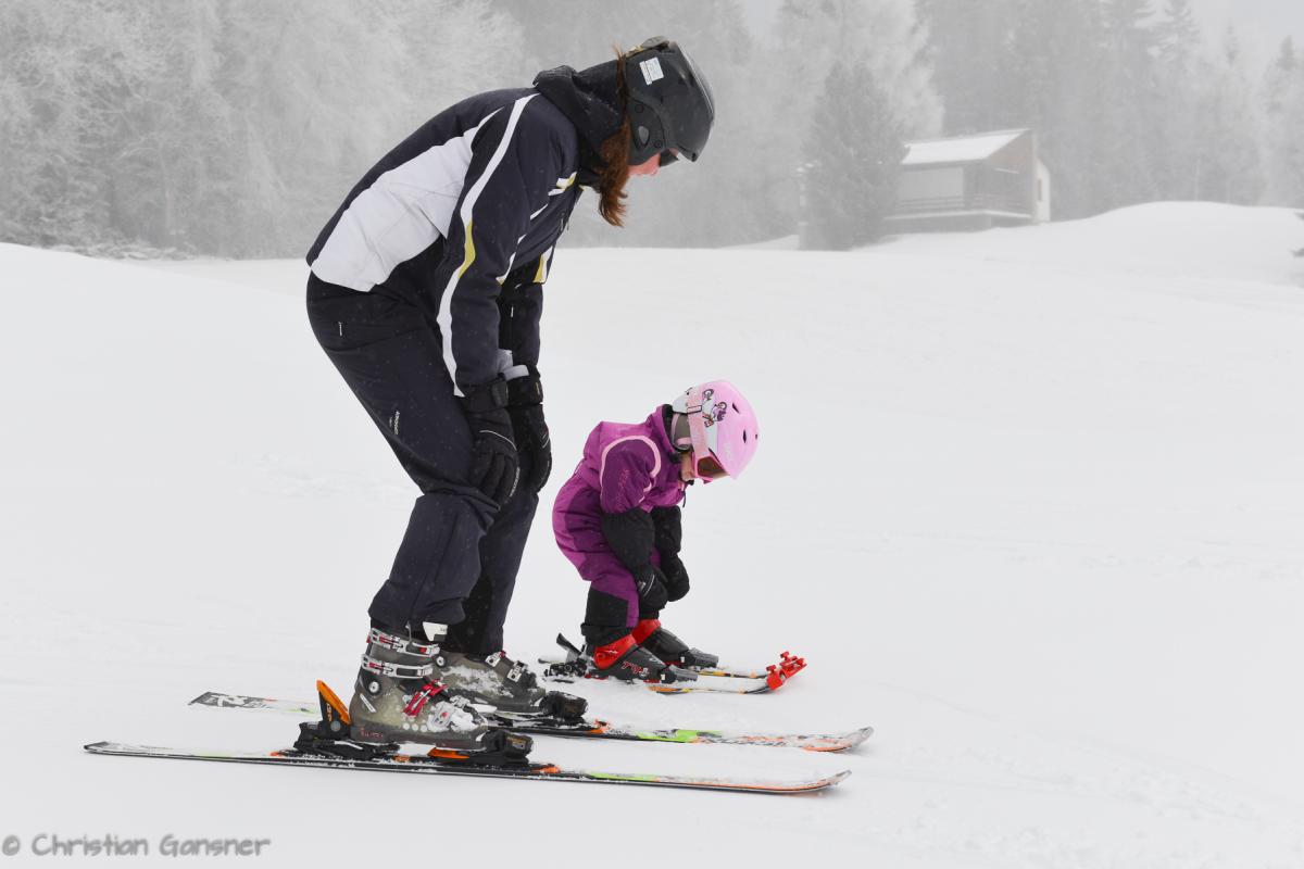 Mami ist der beste Skilehrer