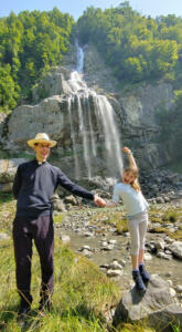 am Wasserfall in Illgau